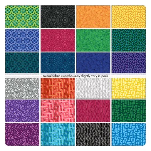 Precut Fabric Charm Pack - Transparency by Modern Quilt Studio for Benartex Contempo - 5" Fabric Squares