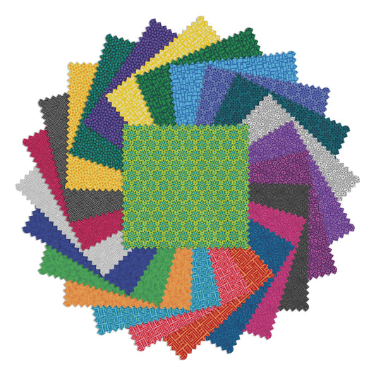Precut Fabric Charm Pack - Transparency by Modern Quilt Studio for Benartex Contempo - 5" Fabric Squares