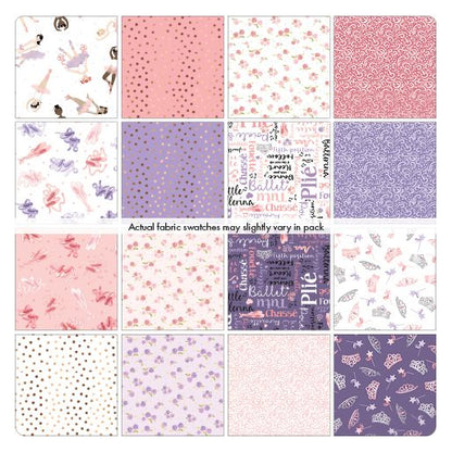 Fabric Layer Cake TUTU CUTE by Nicole Decamp for Kanvas Studio and Benartex - 10" Quilt Fabric Squares