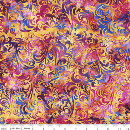 Precut Expressions Batik Fabric Charm Pack - Twirl and Swirl Elementals by Riley Blake Designs - 5" Fabric Squares