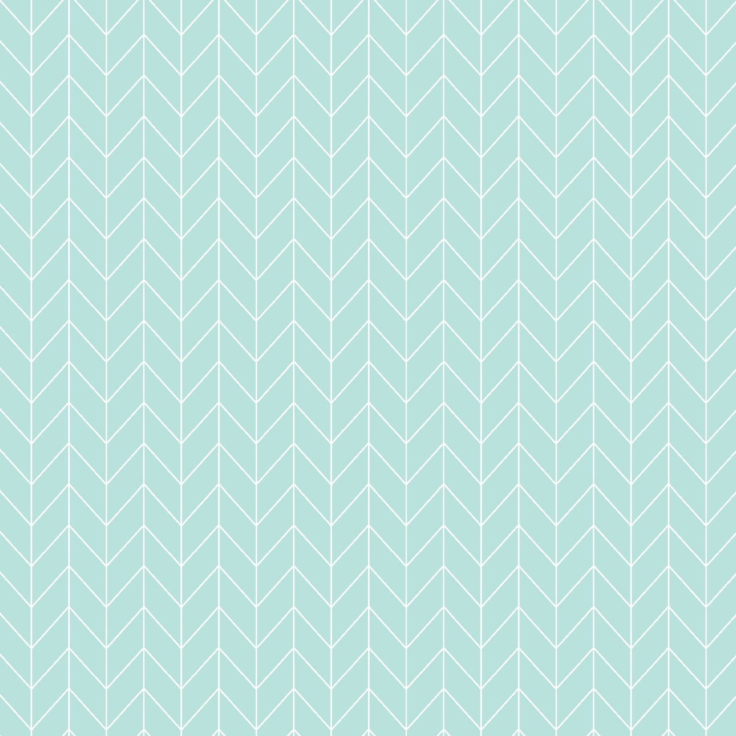 43-44" Wide VINTAGE FLORA Aqua Chevron Quilt Fabric by Kimberbell for Maywood Studio - Sold by the Yard