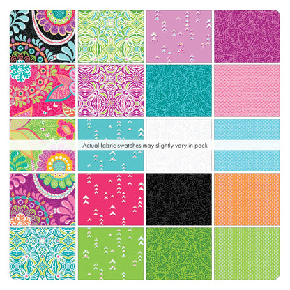 Precut Fabric Layer Cake - Vibrancy by Amanda Murphy for Benartex Contempo - 10" Squares