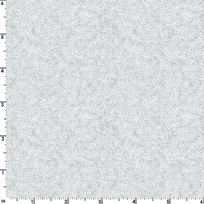 White Quilting Fabric - Vine and Dots Background Fabric - Sold by the Yard