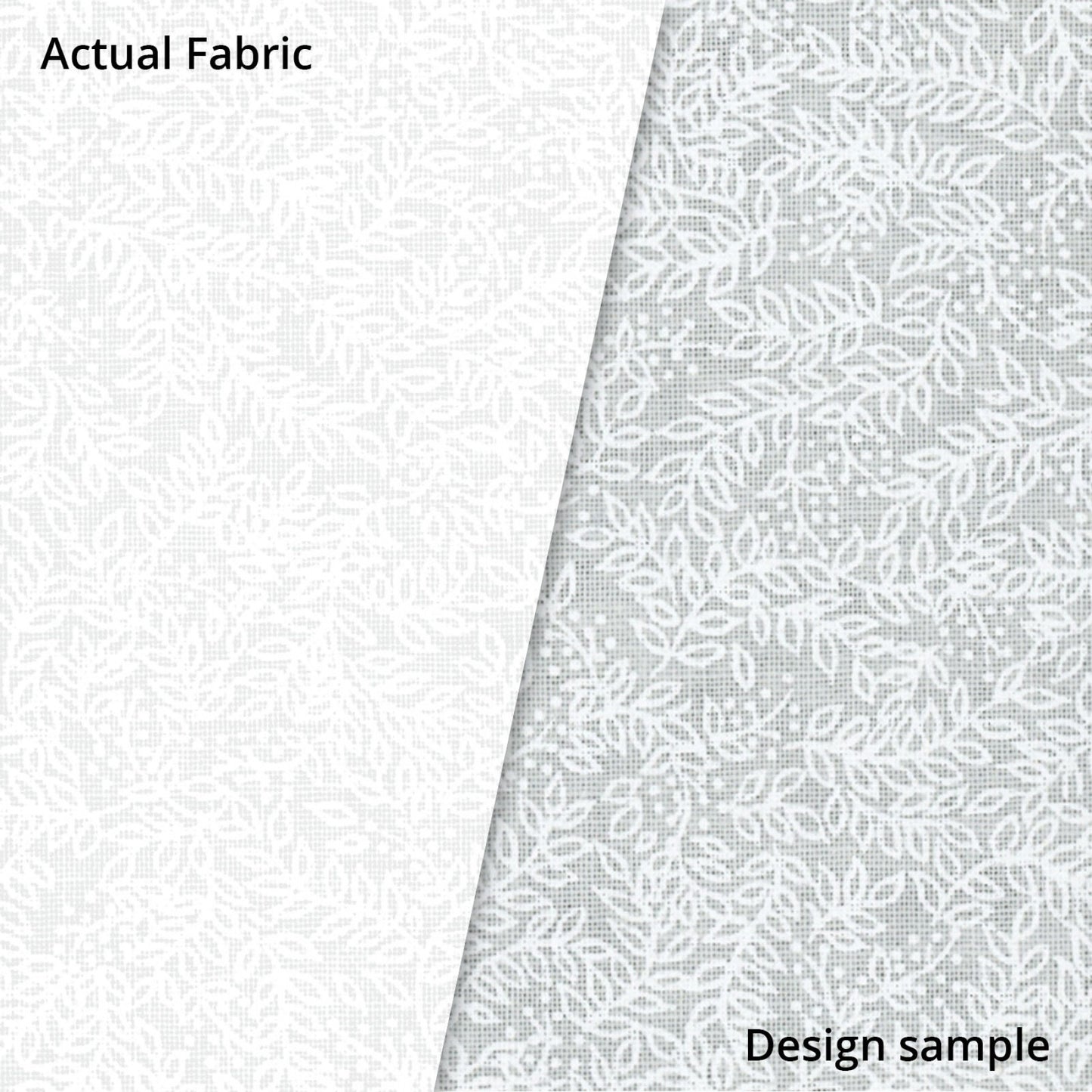 White Quilting Fabric - Vine and Dots Background Fabric - Sold by the Yard