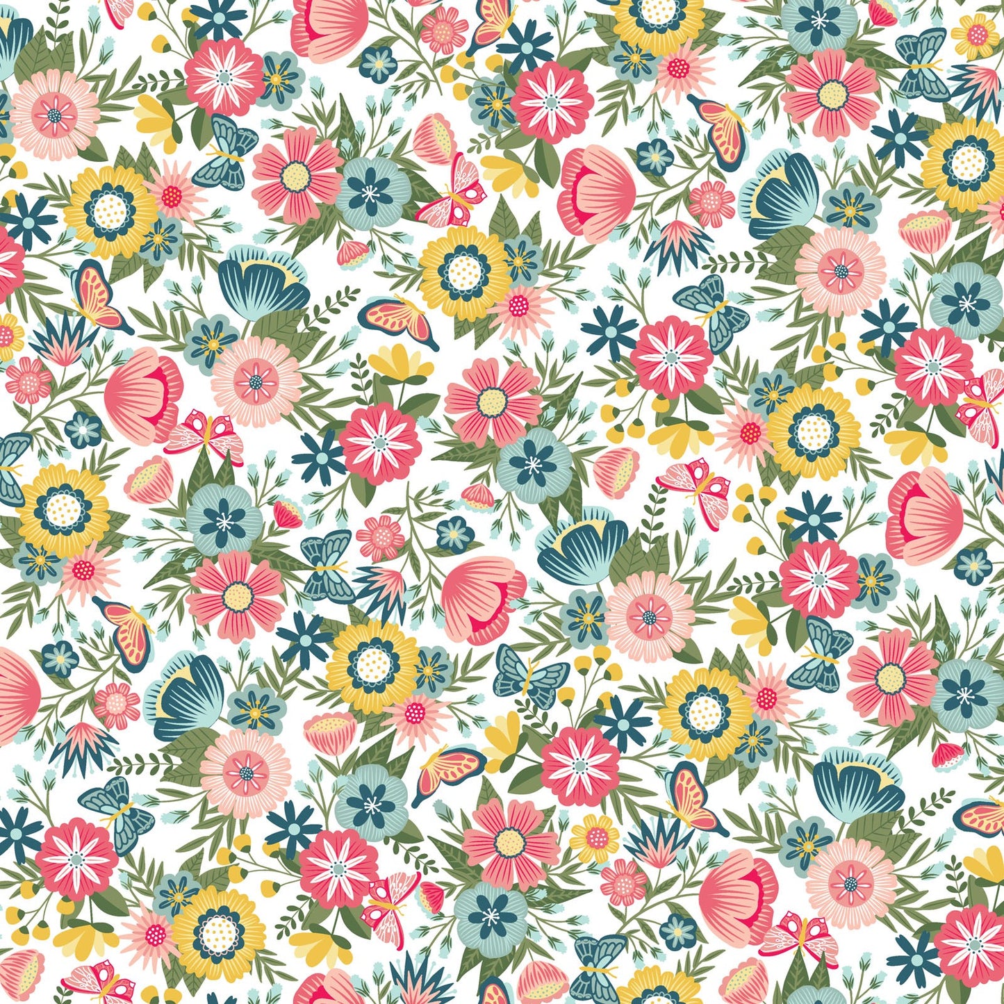 Kimberbell Fabric Layer Cake VINTAGE FLORA for Maywood Studio - 42 - 10" Quilt Fabric Squares - 32 Different Fabrics
