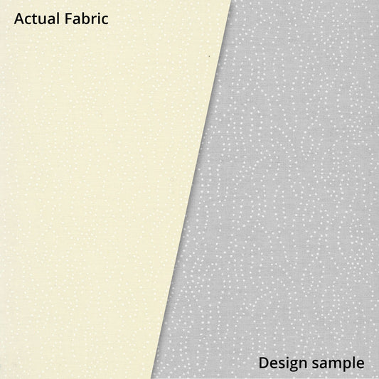 Ecru Quilting Fabric - Wavy Dots Background Fabric - Sold by the Yard
