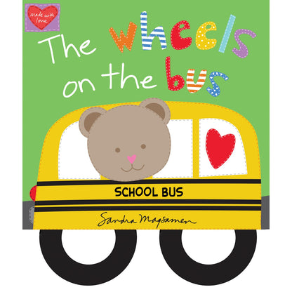 Wheels on the Bus Huggable and Loveable Fabric Book Panel by Sandra Magsamen for Studio E