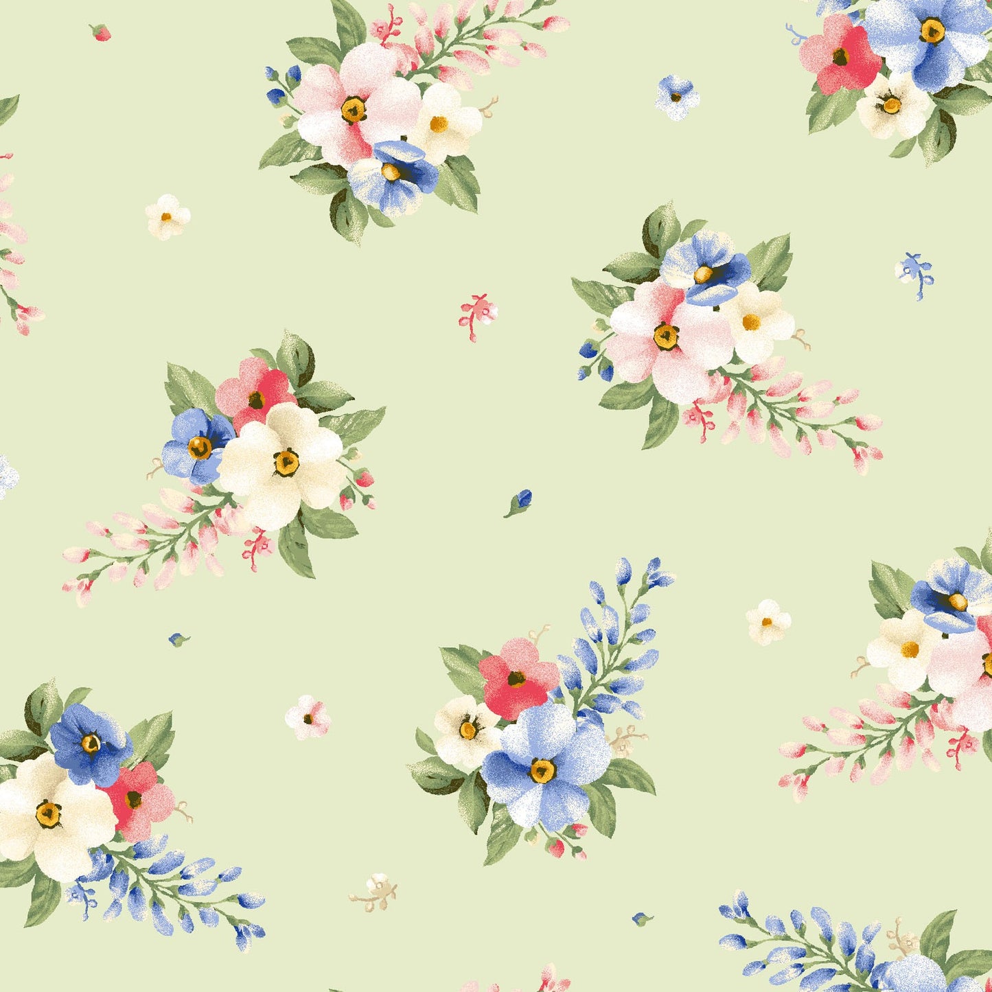 Fat Quarter Bundle Quilt Fabric Windflower Collection | Maywood Studio - 17 Pieces