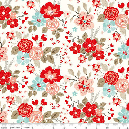 Precut Fabric Layer Cake You and Me by Sandy Gervais for Riley Blake Designs - 10" Squares