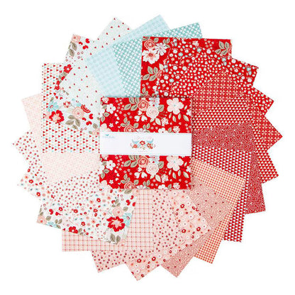 Precut Fabric Layer Cake You and Me by Sandy Gervais for Riley Blake Designs - 10" Squares