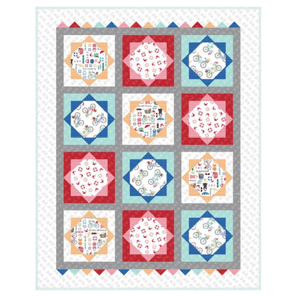 Maywood Studio Quilt Kit Beach Blanket Quilt by Kim Christopherson of Kimberbell Designs for Maywood Studio - 60" X 75"