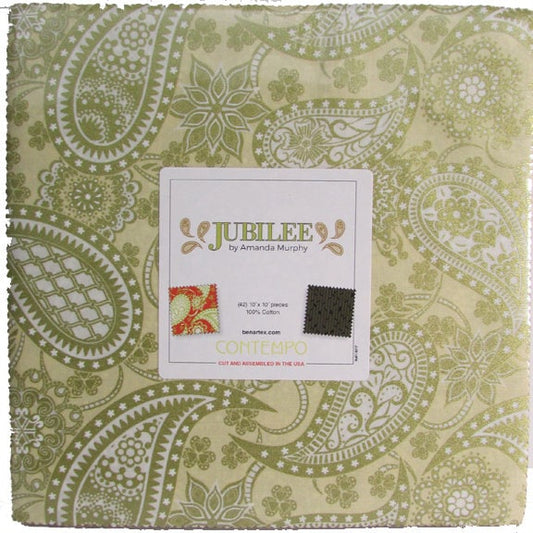 Fabric Layer Cake Jubilee by Amanda Murphy for Contempo/Benartex - Fabric 10" Quilt Fabric Squares