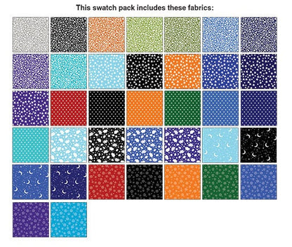 Fabric Fat Quarter Pack Glow For It Glow in the Dark Fabric Collection by Kanvas Studio for Benartex - 37 Different Fat Quarters