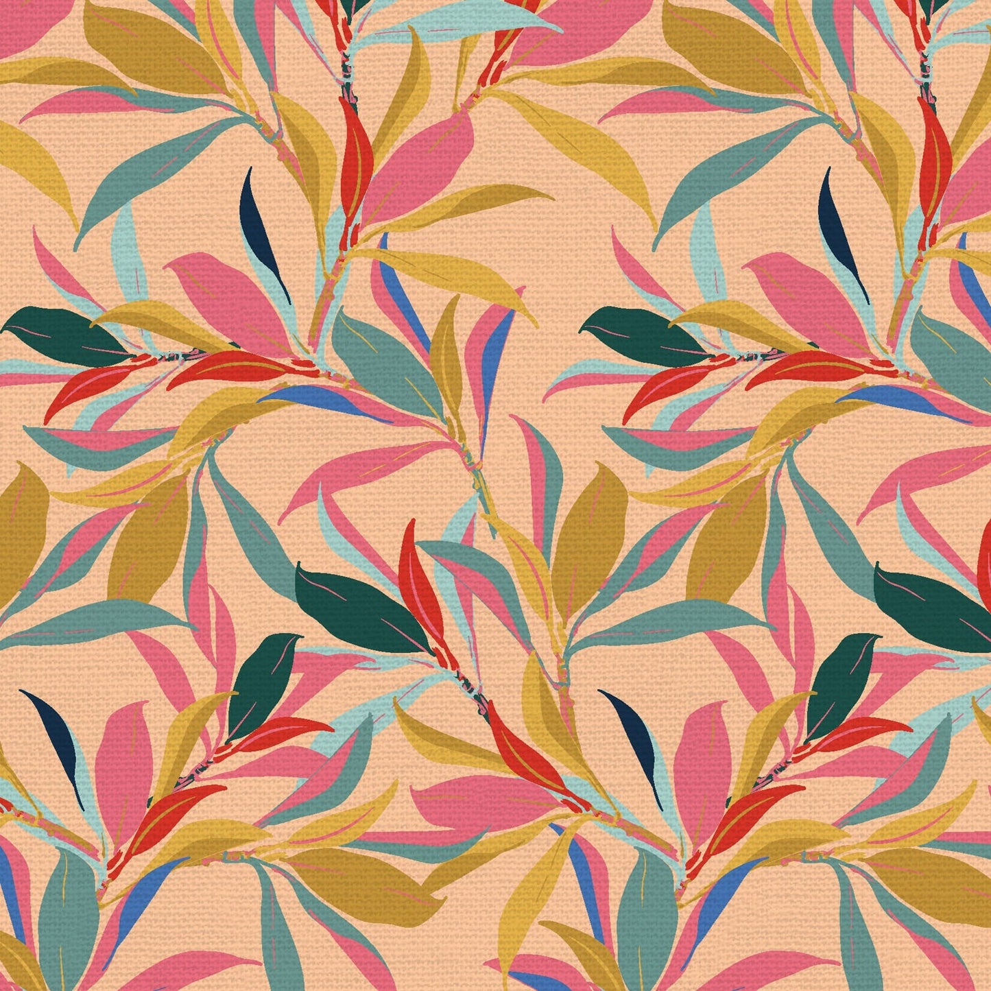 Fabric Fat Quarter Pack Magnolia Wonderland Fabric Collection (Navy) by Teresa Chan for Paintbrush Studio - 7 Different Fat Quarters