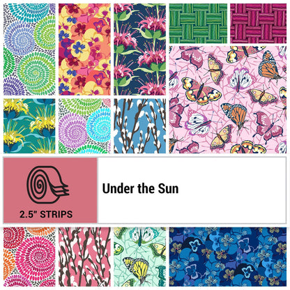 Fabric Design Roll - Under The Sun Strip-Pie by Modern Quilt Studio for Contempo - 2 1/2" Wide Strips - Quilt Fabric