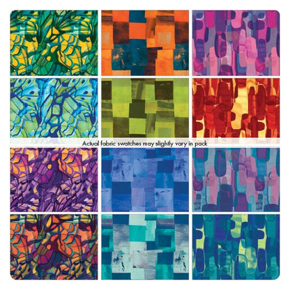 Fabric Fat Quarter Pack Marta Cortese IMAGINE 12 Fat Quarters Benartex - 12 Different Fat Quarters