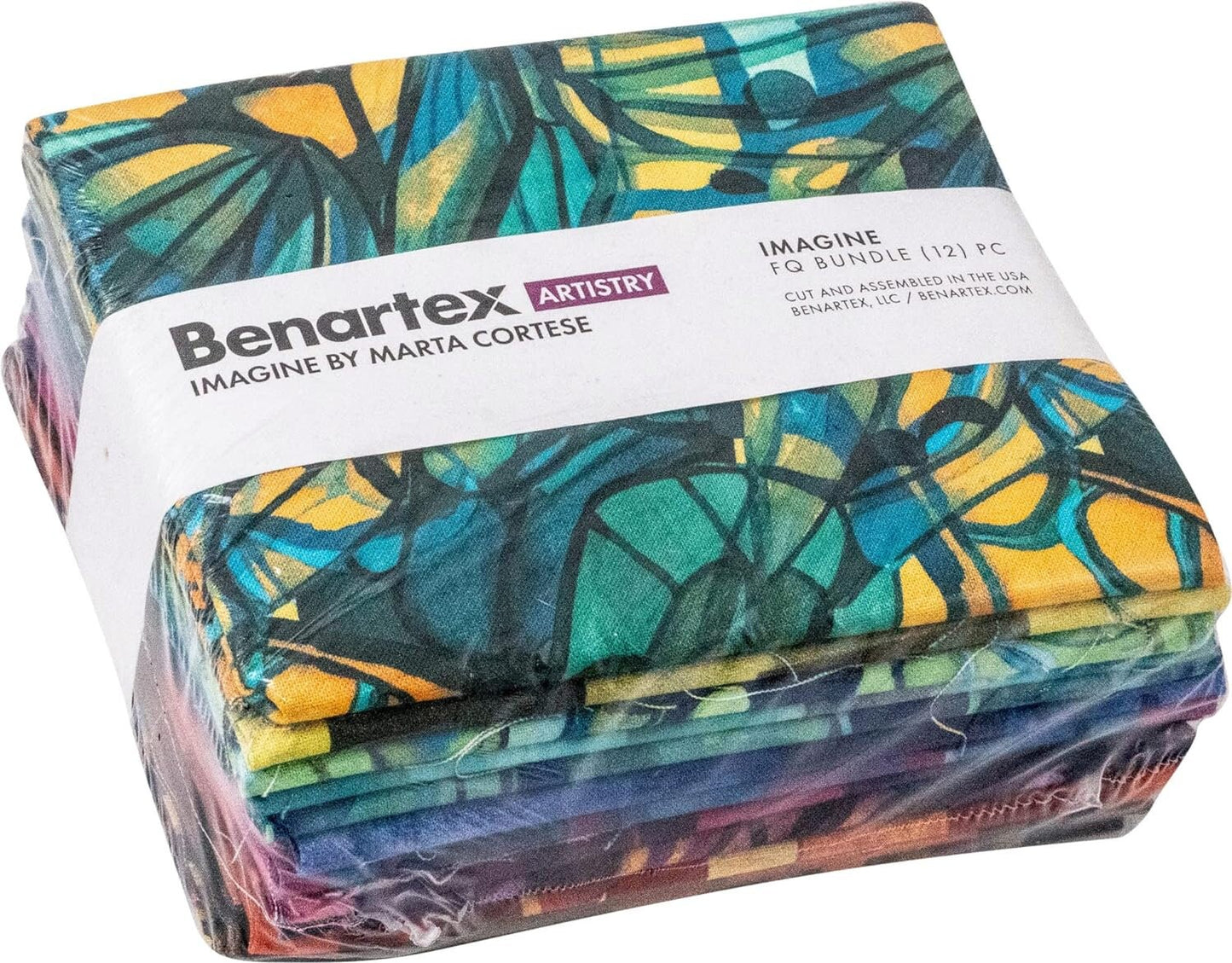 Fabric Fat Quarter Pack Marta Cortese IMAGINE 12 Fat Quarters Benartex - 12 Different Fat Quarters