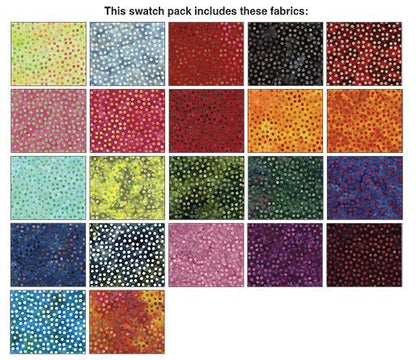 Fabric Layer Cake Dots Great Fabric Collection Triple Dyed Batiks by Benartex - Fabric 10" Quilt Fabric Squares