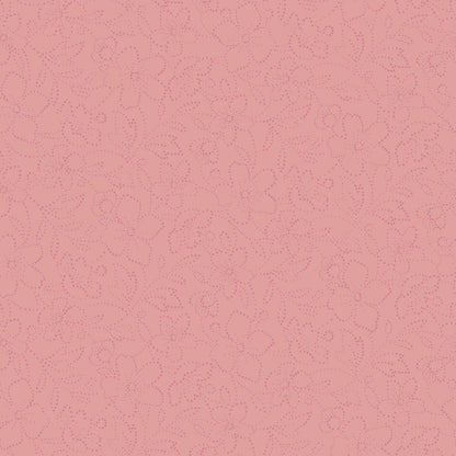 43-44" Wide OPAL ESSENCE FLORAL Peach with Pearlescent Quilt Fabric by Maywood Studio - Sold by the Yard