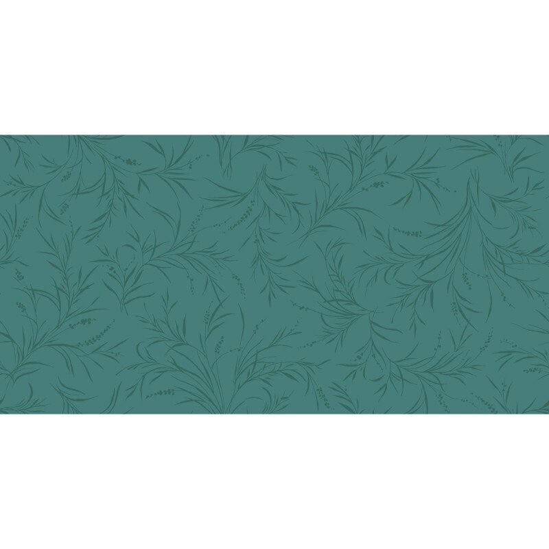 43-44" Wide OPAL ESSENCE FOLIAGE Dark Teal Blue with Pearlescent Quilt Fabric by Maywood Studio - Sold by the Yard