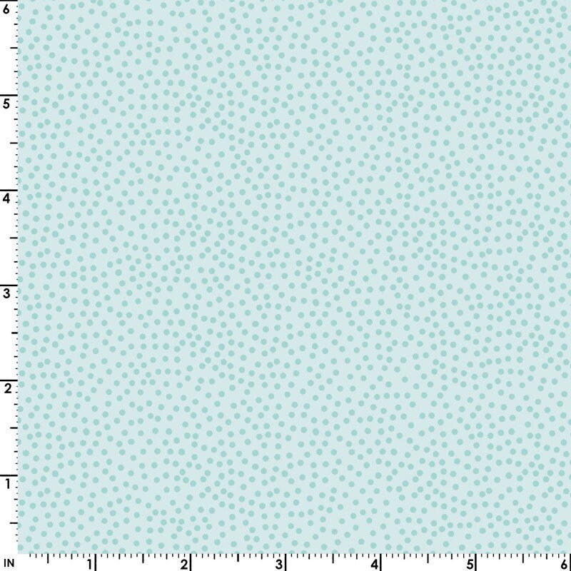 43-44" Wide OPAL ESSENCE DOTS Light Teal Pearlescent Quilt Fabric by Maywood Studio - Sold by the Yard