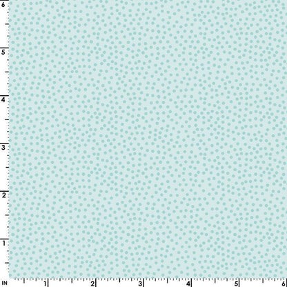 43-44" Wide OPAL ESSENCE DOTS Light Teal Pearlescent Quilt Fabric by Maywood Studio - Sold by the Yard