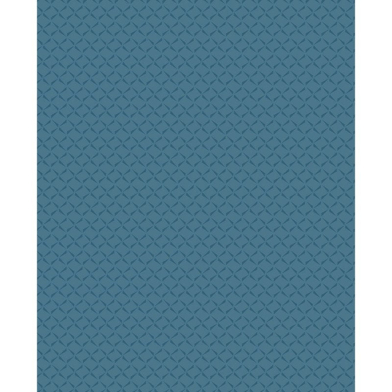 43-44" Wide OPAL ESSENCE GEOMETRIC Medium Blue Pearlescent Quilt Fabric by Maywood Studio - Sold by the Yard