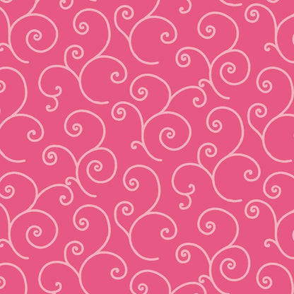 43-44" Wide KIMBERBELL BASICS SCROLL Pink Tonal Quilt Fabric for Maywood Studio - Sold by the Yard