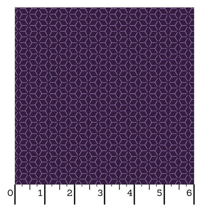 43-44" Wide KIMBERBELL BASICS CLASSIC Connected Stars Purple Tonal Quilt Fabric for Maywood Studio - Sold by the Yard