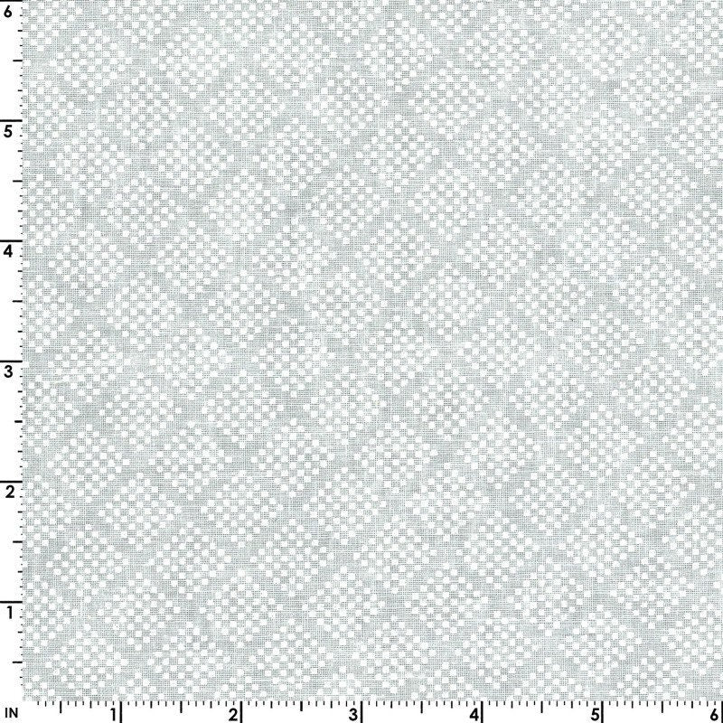 43-44" Wide QUILTER'S WHITE Tone on Tone by Galaxy - Diamond Dots White on White Tonal Quilt Fabric - Sold by the Yard