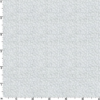 43-44" Wide QUILTER'S WHITE Tone on Tone by Galaxy - Tiny Leaves White on White Tonal Quilt Fabric - Sold by the Yard