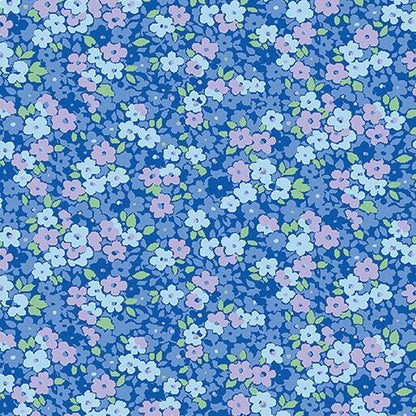 43-44" Wide Makovers Blue from the Sleepover Collection Designed by Pat Sloan for Benartex - Sold by the Yard