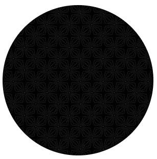 43-44" Wide GEO BLOOM Black on Black Quilt Fabric by Kanvas Studio for Benartex - Sold by the Yard