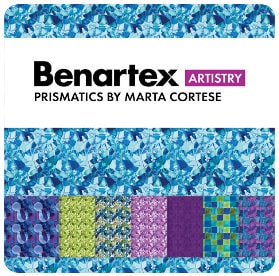 Fabric Design Roll PRISMATICS Strip-Pies by Marta Cortese for Benartex - 2 1/2" Wide Fabric Strip Set - Quilt Fabric
