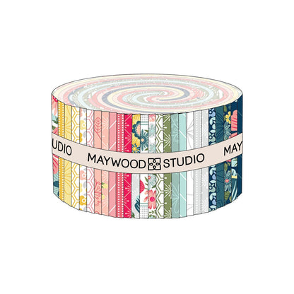 Kimberbell 2 1/2" Fabric Strip Set VINTAGE FLORA by Maywood Studio - 40 Fabric Strips 2-1/2" x 42" - 32 Different Fabrics