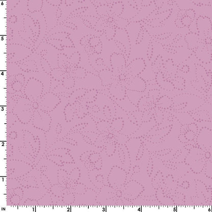 43-44" Wide OPAL ESSENCE FLORAL Pink with Pearlescent Quilt Fabric by Maywood Studio - Sold by the Yard