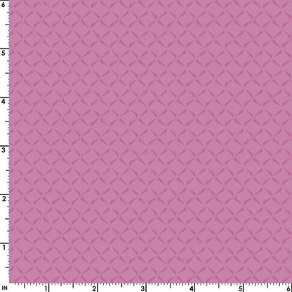 43-44" Wide OPAL ESSENCE GEOMETRIC Medium Pink with Pearlescent Quilt Fabric by Maywood Studio - Sold by the Yard