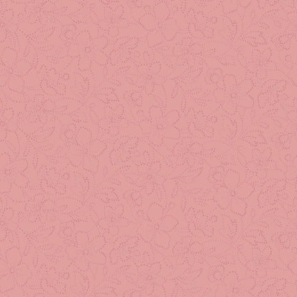 43-44" Wide OPAL ESSENCE FLORAL Peach with Pearlescent Quilt Fabric by Maywood Studio - Sold by the Yard