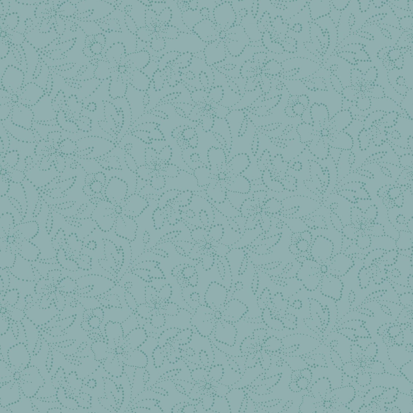 43-44" Wide OPAL ESSENCE FLORAL Teal/Aqua with Pearlescent Quilt Fabric by Maywood Studio - Sold by the Yard