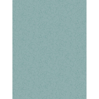 43-44" Wide OPAL ESSENCE FLORAL Teal/Aqua with Pearlescent Quilt Fabric by Maywood Studio - Sold by the Yard