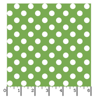 43-44" Wide KIMBERBELL BASICS DOTS Green Quilt Fabric for Maywood Studio - Sold by the Yard