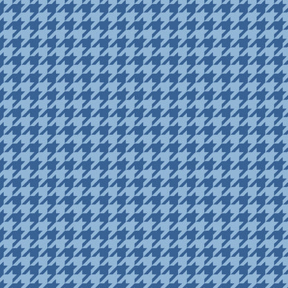 43-44" Wide KIMBERBELL BASICS HOUNDSTOOTH Blue Tonal Quilt Fabric for Maywood Studio - Sold by the Yard