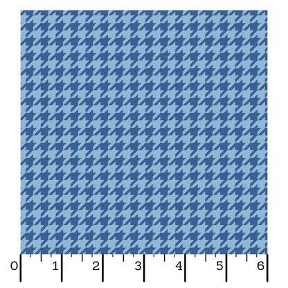 43-44" Wide KIMBERBELL BASICS HOUNDSTOOTH Blue Tonal Quilt Fabric for Maywood Studio - Sold by the Yard