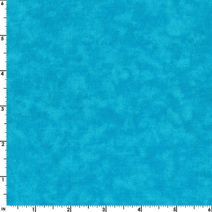 43-44" Wide CLOUD NINE Made in the USA Bright Aqua Tonal Quilt Fabric - Sold by the Yard