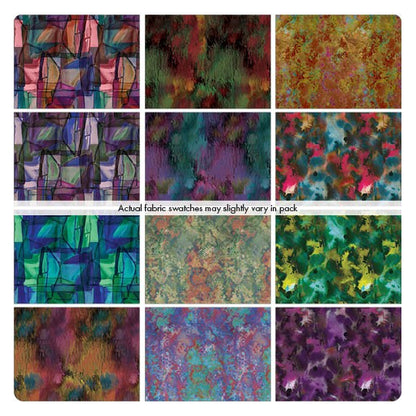Fabric Layer Cake REFLECTIONS by Marta Cortese for Benartex - 10" Quilt Fabric Squares