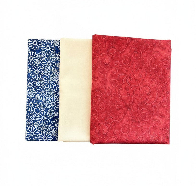 Quilt Kit | Make it Patriotic With 3-Yard Quilts Book | 3 Yards of Coordinating Fabric