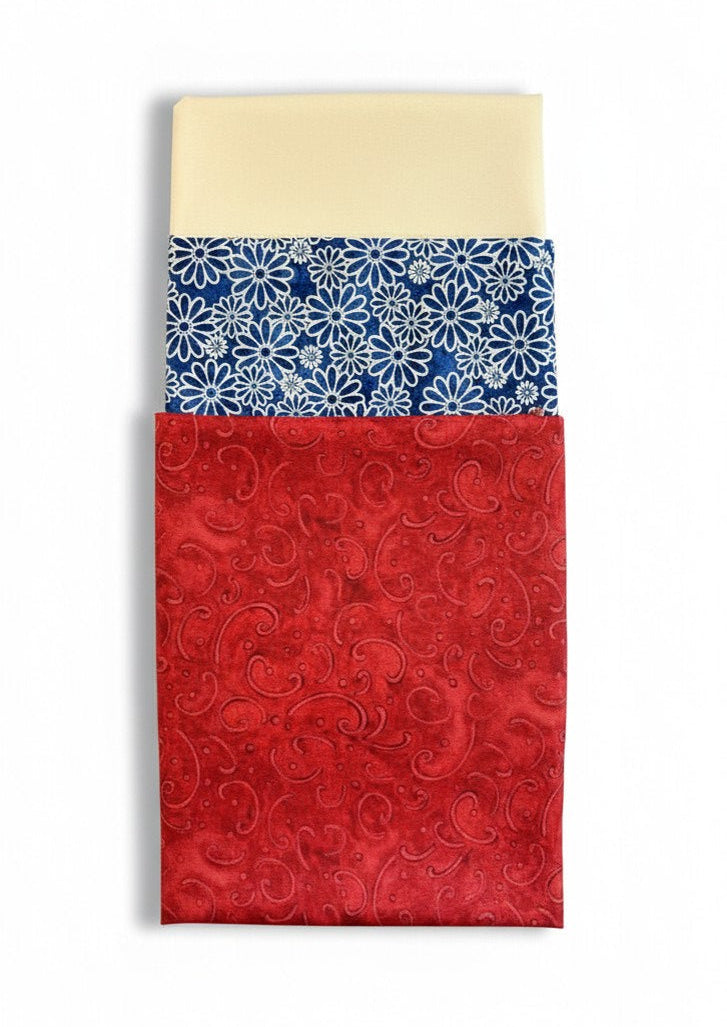 Quilt Kit | Make it Patriotic With 3-Yard Quilts Book | 3 Yards of Coordinating Fabric