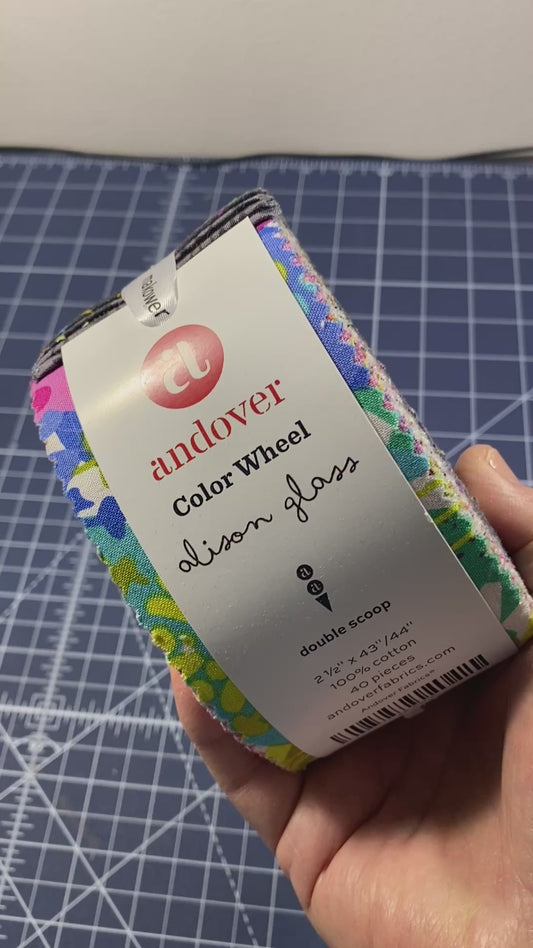 Jelly Roll Quilting Fabrics Color Wheel | Andover - 2 1/2" Strips