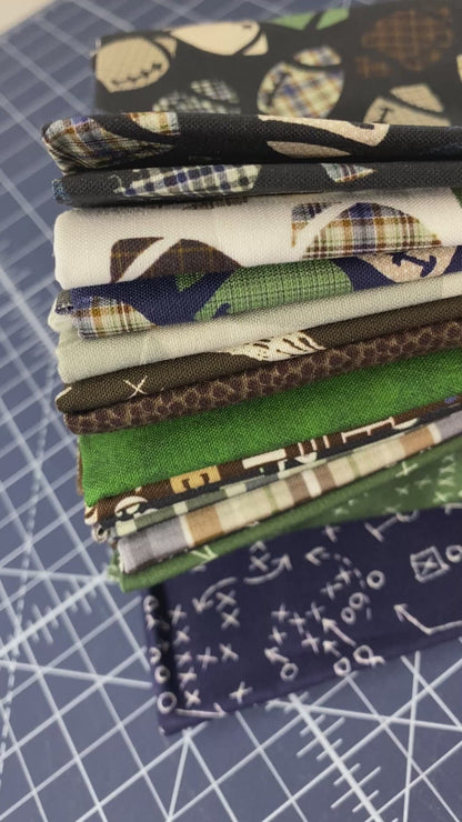 Fall Is For Football by Camelot Fabrics - 14 Different Fabric Fat Quarters