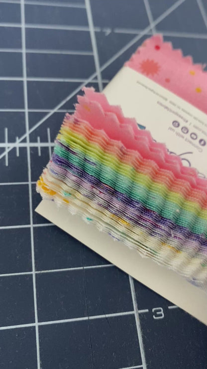 Precut Fabric Mini Charm Pack True Colors Fairy Dust by Tula Pink for Free Spirit Fabrics - 2 1/2" Fabric Squares